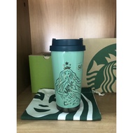 Starbucks Stainless Elma Mint 50 Siren Water Bottle Size 16oz.