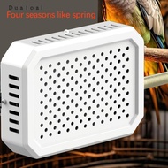 Dualoai Thermostat Control Bird Cage Heater Ring Ventilation Device for Birds Cage Breeding Bunny Ha