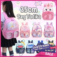 (B683) 35cm Cute Backpack for Toddlers Beg Sekolah Tadika Beg Budak Comel Kids Backpack