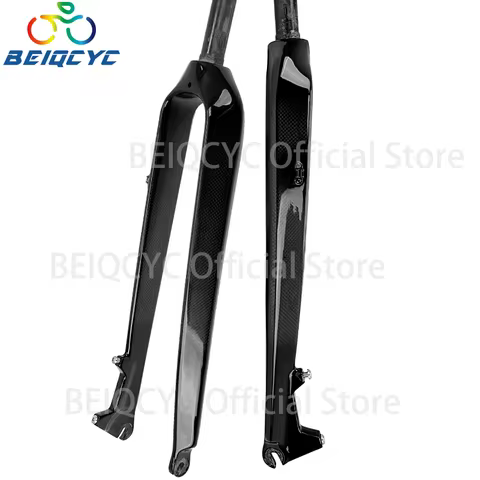 Carbon Fork 29ER Straight Tube Mtb Bicycle Front Fork 3K Weave 1-1/8"Disc Brake 160mm Mtb Fork 29
