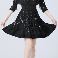 Latin Dance Dance Skirt Female Square Dance National Standard Dance Modern Dance Costume Gitba Sequi