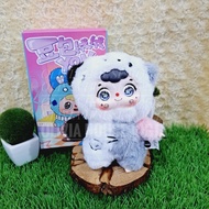 GANTUNGAN Blind Box Doll Doubao Panda Y2K Hanger Doubao Y2K Panda Blind Box Grey White Black