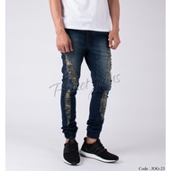 Jogger Pants Jeans Material Ripped Model Jogger Men's Ripped JOG25