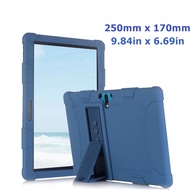 10.1 Inch Universal Soft Silicone Case With Stand L 9.84in W 6.69in for Kids Android Tablet PC 10.1" Shockproof Shell Cases Length 250mm Wide 170mm