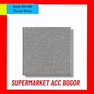 Keramik Asia 40x40 Oscar Grey - Keramik Garasi - Keramik Lantai Kasar