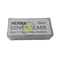 24 x 60 mm Preparation Cover Glass Cover Deck Glass 24x60mm Herma Microscope Contents 50 Pieces