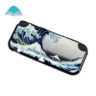 for Nintendo Switch Lite Protective Shell, Full Cover Upper and Lower Cover Painted Shell SX-117 Ukiyo-E Sea Waves