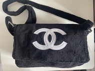 Chanel 黑色毛巾斜背包 vip贈品 Blackpink Jenny同款