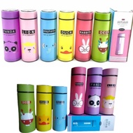 Botol Minum Kaca Warna Animal - Termos Kaca UNIK motif ANIMAL 450ml - KOTA MANADO