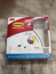 【全新】3M Command 無痕浴室三角架 (承重4KG/免鑽孔/防水) - 型號17627D