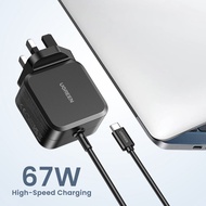 UGREEN 67W Universal Power Adapter USB C Fast Charger Compatible with iPhone 16 Pro Max, iPhone 15 1