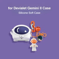 Compatible with Devialet Gemini II Case 3D Cartoon Astronaut Cute Keychain Pendant Silicone Soft Cas