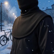 [lzdjlmy1zs] Shoulder Drape Gaiter Stitched Edges Winter Neck Gaiter Smooth Material Winter Neck War