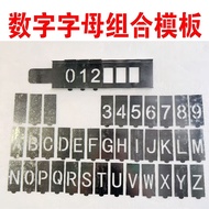 Number Spray Paint Template 0-9 Number Movable Combination Card Slot Character Mold A-Z Letter Hollo