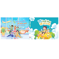Combo 2 cuốn tô màu bình yên hạnh phúc: Cậu có muốn đi chữa lành cùng tớ không và Tô tuổi thơ vẽ vụ 