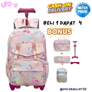 SALE!! Trolley Backpack for Elementary School Children with Wheels LP2-6 18inch Trolley Bag with Whe