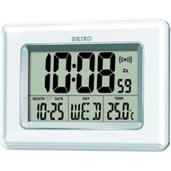 Seiko QHL058W Clocks Lcd Thermometer Bedside Alarm Clock