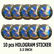 TFOE-INC HOLOGRAM STICKER NATIONAL LOGO HQ 10 PCS