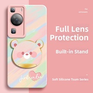 Nohon | Foldable Invisible Stand Phone Case for Huawei P60 Pro P50 P40 Pro P50 Pro P50 E Full Protec