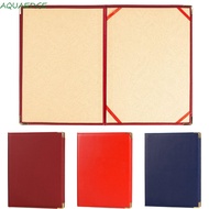 AQUAEDGE Certificate Diploma Cover, Protective PU Leather A4 Agreement Folder, Durable Corner Slots 