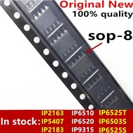 (5piece)100% New IP2163 IP5407 IP6503S IP6510 IP6520 IP6525T IP9315 IP6525S IP2183 sop-8 Chipset