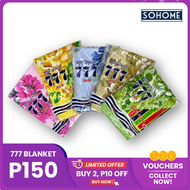[KUMOT] SOHOME 777 High-Quality Cotton Blanket/Kumot [Single/Double] Size - FLOWER DESIGN, ACTUAL PH