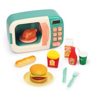 Children's microwave oven simulation toy Baby Role Playing Toy Electric Household Appliances Analog Microwave Toy Set