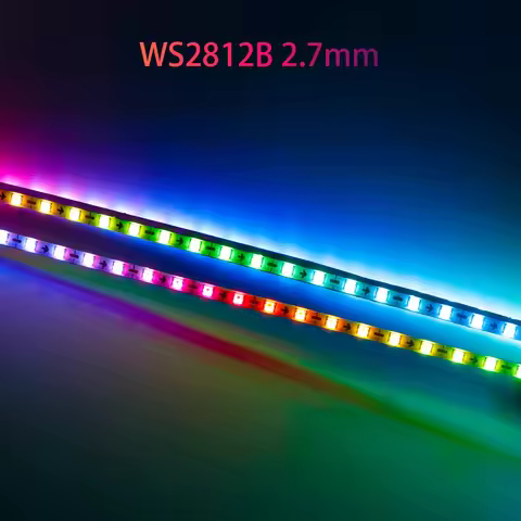 Ultra Narrow 2.7mm WS2812B LED Strip WS2812 160Leds/m individually addressable RGBIC Light Strip Dre