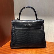 Hermes so black Kelly 25 愛馬仕霧面kelly