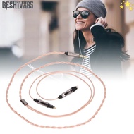 GESH1VX65 3.5mm Stereo Single Crystal Copper, Plug and Play 3.5mm Gold Plated Straight Plug Headphon