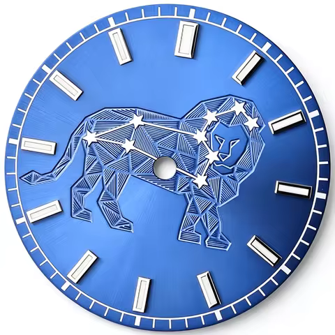 28.5mm 12 Star Signs Watch Dial Sunburst Embossed Zodiac Constellation Astrological For Seiko NH35 A
