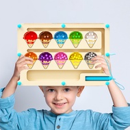 Number Maze Toy Magnetic Color Sorting Board Early Education Learning Counting Board Kids Gift