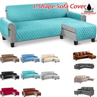 yichon Sofa Slipcover L Shape Sofa Cover Sectional Couch Cover Chaise Lounge Cover  Furniture Protector Cover for Pets Kids Children Dog Cat (small/large,8 Colors)