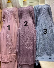 (COD) REALPICT GAMIS BROKAT IMPORT KOREA TERBARU DENGAN MOTIF YG SUPER CANTIK PREMIUM BRAND 100% REA