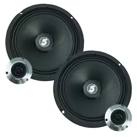 5 Core 6.5" Mid-Range Replacement 2Pc Pro Audio PA DJ Car Speaker 360W 8 Ohms 60W Super Tweeters
