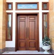 pintu kupu kupu | pintu tarung kayu mahoni