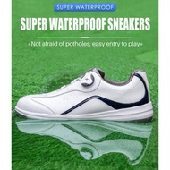 Pgm Men Golf Shoes Spike Easy Knob Shoe Lace Men's Golf Shoes Spiked