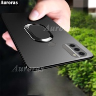 Case HP Nokia C31 Terbaru Silikon Motif Polos Hitam Premium Ring Soft Casing Handphone