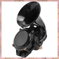 12V/24V Auto Air Horn Loud Truck Trumpet Air Horn with Electric Valve Flat for Car Vehicle Trucks Bu