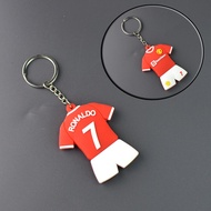 Football Gifts Peripheral Decorations PVC Keychain Jersey Messi Cristiano Ronaldo Barcelona Real Mad