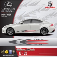 👍👍 LEXUS IS 300h CAR BODY STICKER SET IS - 02