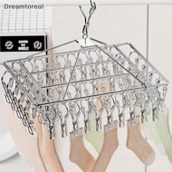 [DMT] Steel Windproof Clothespin Laundry Hanger Clothesline Dryer Bra Towel Rack Clothes Airer Peg H