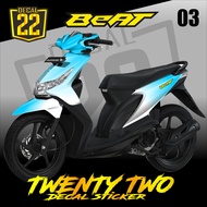 STIKER DECAL BEAT KARBU FULL BODY STIKER POLOS KEREN BEAT KARBU KODE 03 twenty two