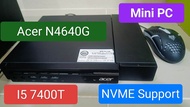 มินิพีซี mini pc acer 4640g i5 gen7 มือสอง แรมเลือก 4-8 hdd-ssd-nvme