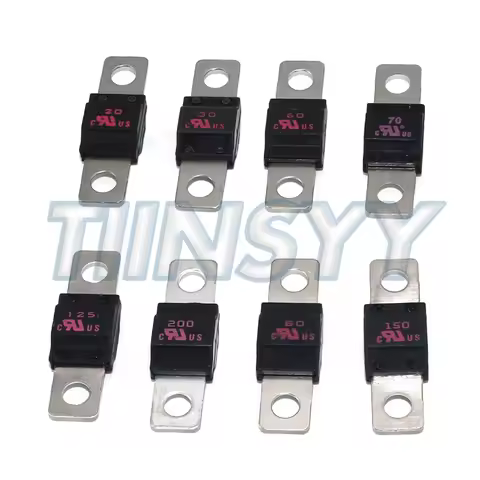 5PCS Rated 32V Flat Type Fuse Littel fuse Bolt-down Fuse MIDI/498 Auto Fuse 30A 40A 50A 60A 70A 80A