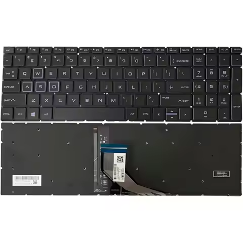 Purple Keyboard Backlight Backlit Replacement for HP Pavilion Gaming 15-DK 15-EC 15-CX NSK-XN2BC PK1
