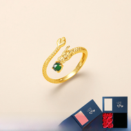 หยกธรรมชาติแหวนเงินสําหรับผู้หญิงองค์ประกอบมังกรเปิดสไตล์วินเทจ < Ne1> ใหม่จีน < Ne2> อุปกรณ์เสริม