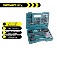 Makita DF001DW, 3.6V Cordless Screwdriver