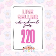 Czy & Co. Live Selling Checkout for 220 pesos | Baby & Kids Random Clothes