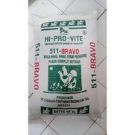 Best seller PUR 511 BRAVO 50kg VOER 511 B MAKANAN TERNAK AYAM Hi-Pro-Vite 511 Bravo Pakan ayam hobi